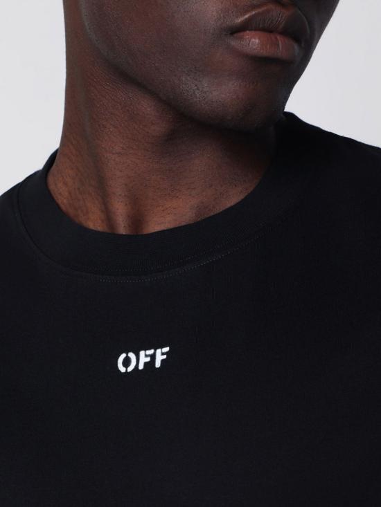 26SS 오프화이트 반팔 티셔츠 OMAA120S26JER004 0001 Black - OFF WHITE