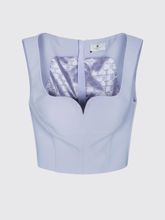 26SS 엘리자베타프랜치 민소매 티셔츠 TO04161E2 EV7 Lilac - ELISABETTA FRANCHI