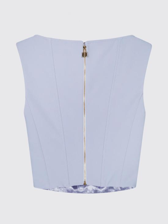 26SS 엘리자베타프랜치 민소매 티셔츠 TO04161E2 EV7 Lilac - ELISABETTA FRANCHI