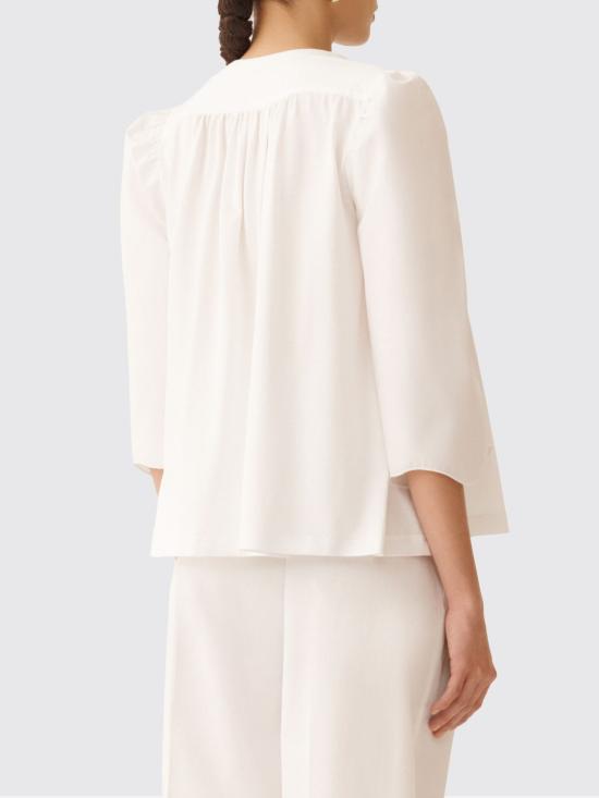 26SS 파비아나 필리피 반팔 티셔츠 JED276F576M185 21 White - FABIANA FILIPPI