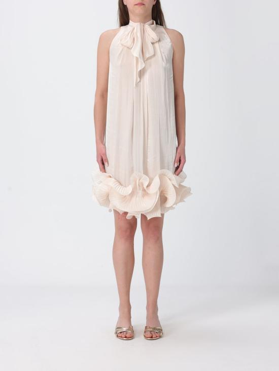 26SS H 꾸뛰르 미디 원피스 HV38814663 VANIGLIA Ivory