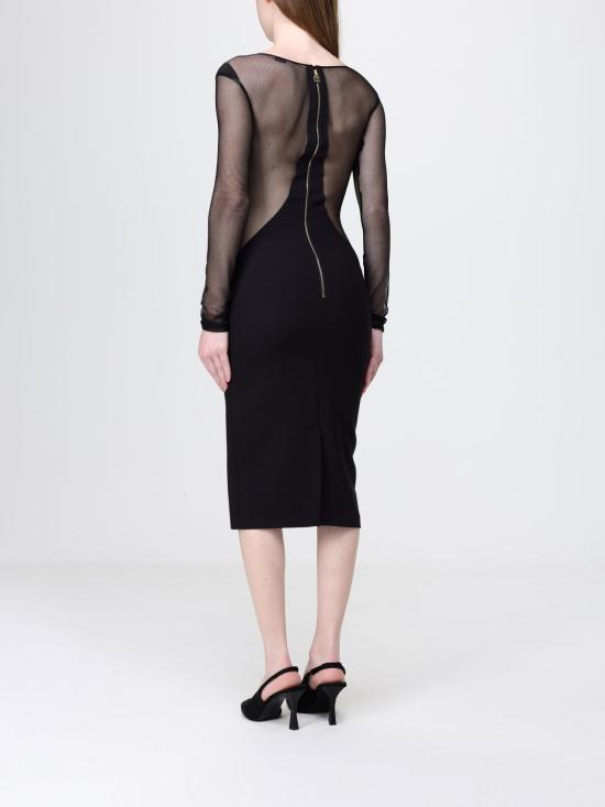 26SS 엘리자베타프랜치 미디 원피스 AB89862E2 110 Black - ELISABETTA FRANCHI