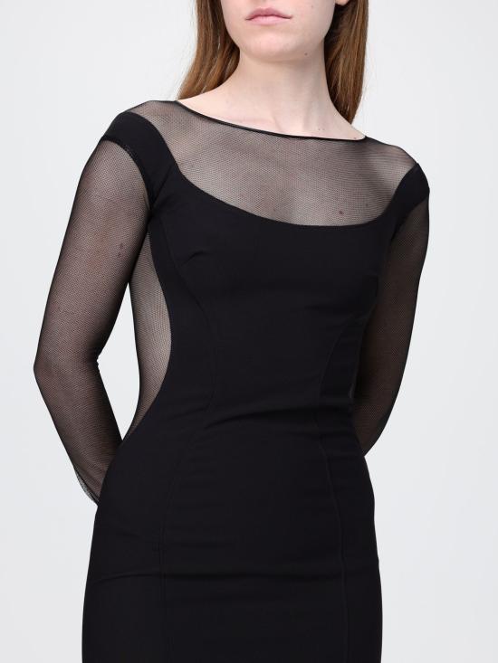 26SS 엘리자베타프랜치 미디 원피스 AB89862E2 110 Black - ELISABETTA FRANCHI