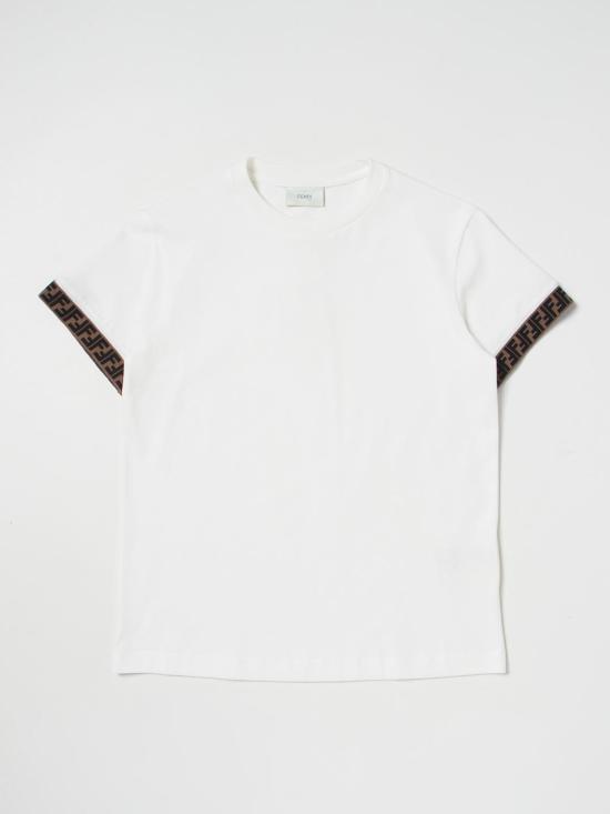 26SS [키즈] 펜디 티셔츠 JUI0187AJ F0TU9 White