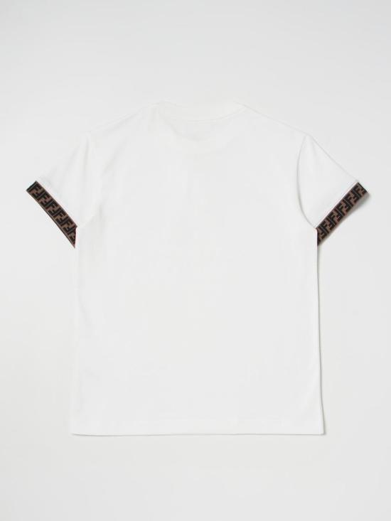 26SS [키즈] 펜디 티셔츠 JUI0187AJ F0TU9 White - FENDI