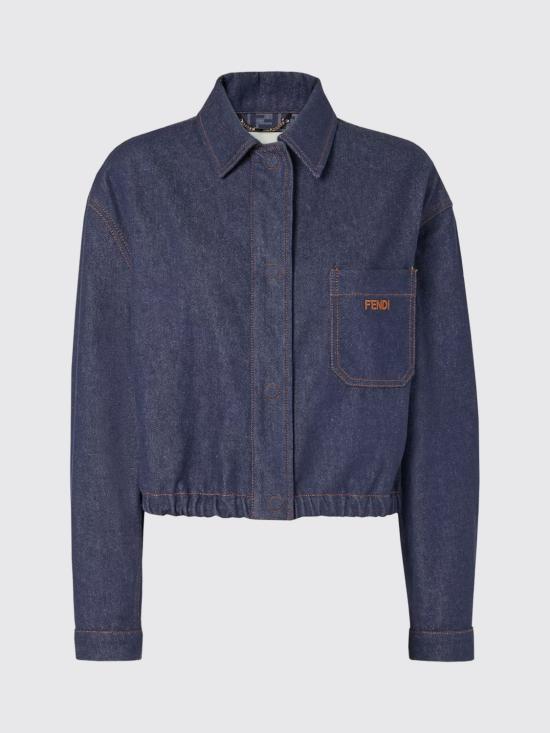 26SS 펜디 블루 데님 재킷 FLF856AOHS F0QB0 Blue - FENDI