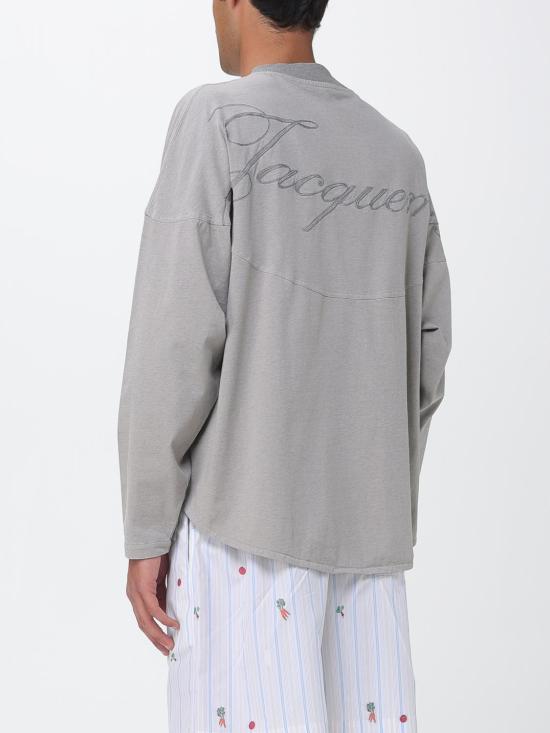 26SS 자크뮈스 긴팔 티셔츠 TSM00587AJ00029 9CL Grey - JACQUEMUS