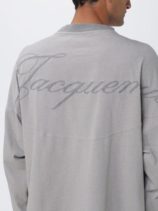 26SS 자크뮈스 긴팔 티셔츠 TSM00587AJ00029 9CL Grey - JACQUEMUS
