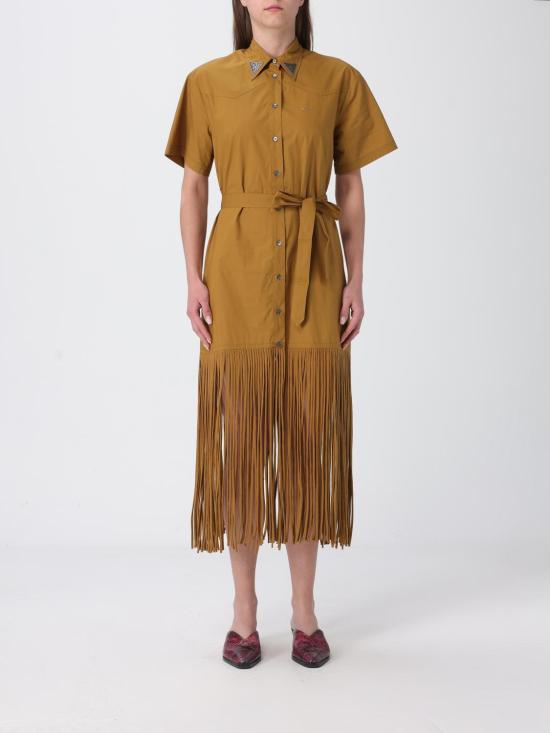 26SS 핑코 롱 원피스 106827A2LD L25 Bronze