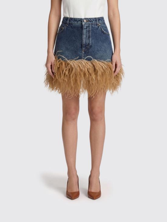 26SS 돌체앤가바나 데님 데님 스커트 F4C2TZG8OC8 S9001 Blue