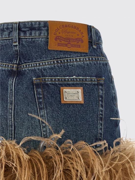 26SS 돌체앤가바나 데님 데님 스커트 F4C2TZG8OC8 S9001 Blue - DOLCE & GABBANA