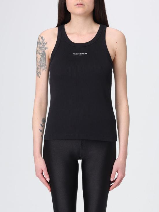 26SS 메종키츠네 민소매 티셔츠 QW00600KA0033 P199 Black