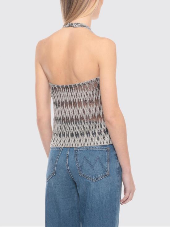 26SS 미소니 민소매 티셔츠 DS26SK01BR014V S91RO Beige - MISSONI