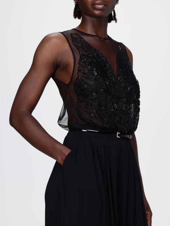 26SS 엘리자베타프랜치 롱 원피스 ABR4262E2 110 Black - ELISABETTA FRANCHI