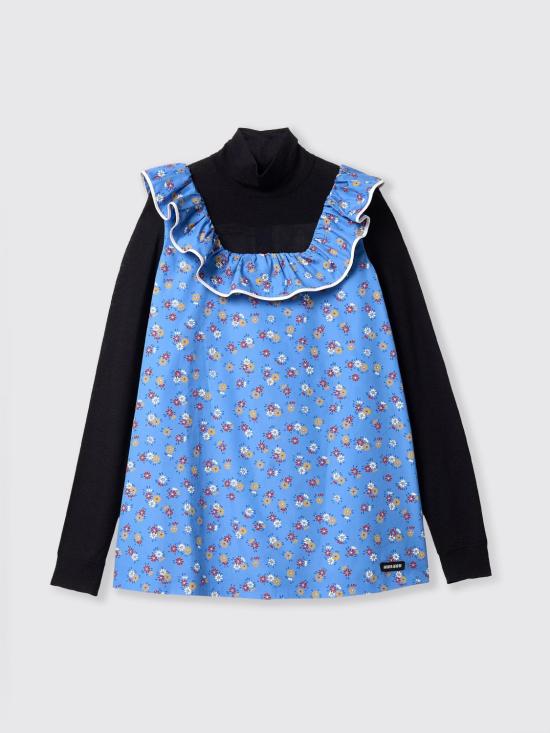 26SS 미우미우 스웨터 MT2234SOOO19KV F05HG Gnawed Blue