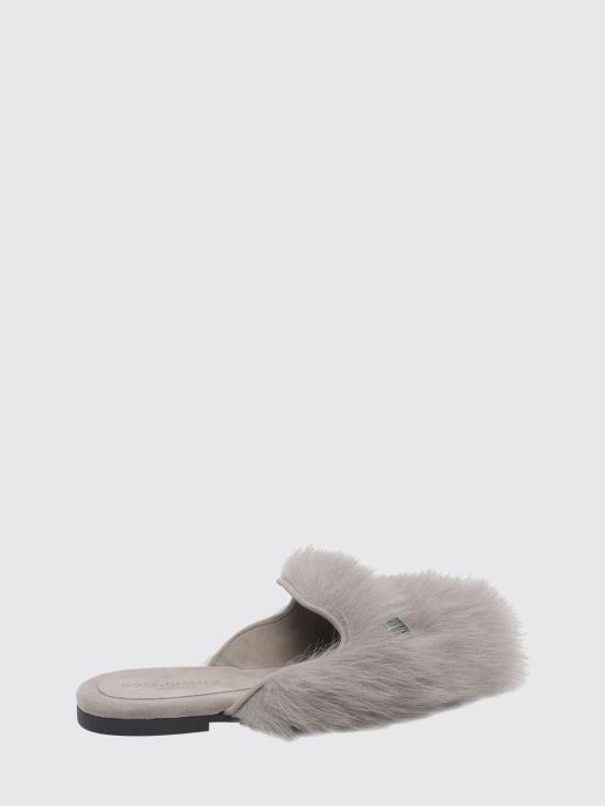 26SS 돌체앤가바나 시어링 스웨이드 슬리퍼 CI0224A9Y93 8H710 Grey - DOLCE & GABBANA