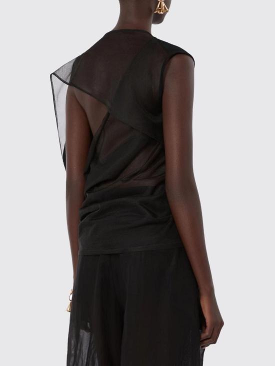 26SS 스포트막스 민소매 티셔츠 2612361123600 004 Black - SPORTMAX