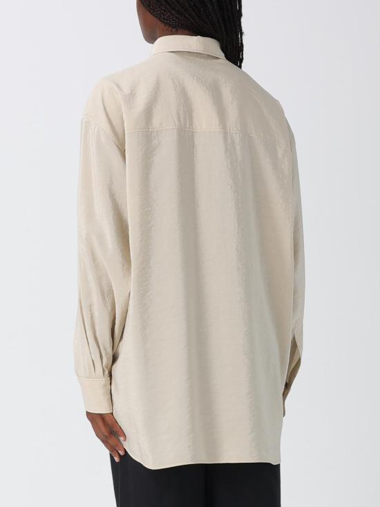 26SS 르메르 롱 셔츠 타이 드라이 실크 SH1282LF1308 BG235 White - LEMAIRE