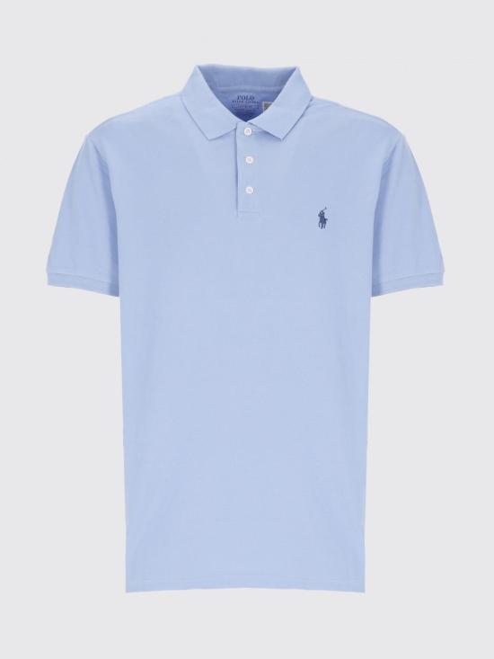 26SS 폴로 랄프로렌 커스텀 슬림핏 폴로셔츠 710941439 033 Gnawed Blue - POLO RALPH LAUREN