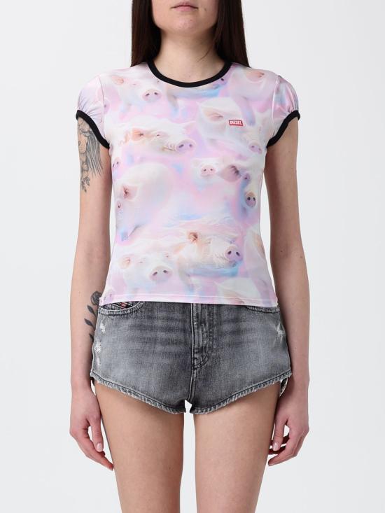 26SS 디젤 반팔 티셔츠 A210220IHBS 64NA White