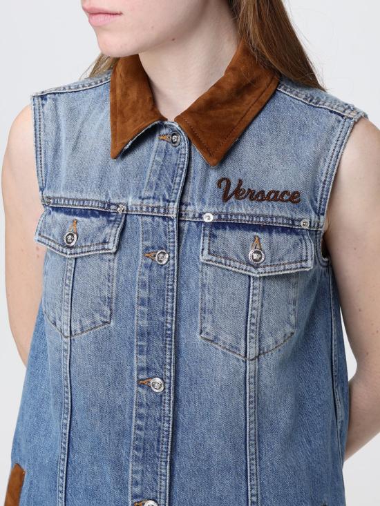 26SS 베르사체 데님 원피스 10226951A16751 1D800 Denim - VERSACE