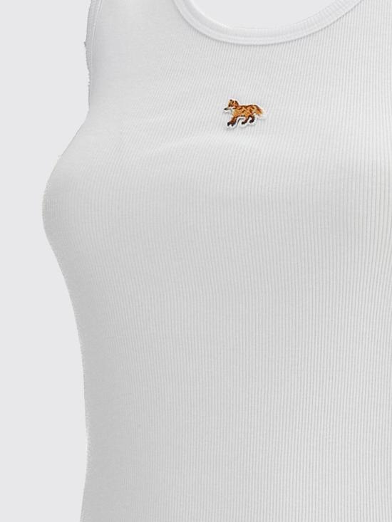 26SS 메종키츠네 베이비 폭스 탱크탑 PW00623KA0033 P100 White - MAISON KITSUNE