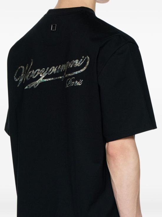26SS 우영미 반팔 티셔츠 W261TS08 708B Black - WOOYOUNGMI