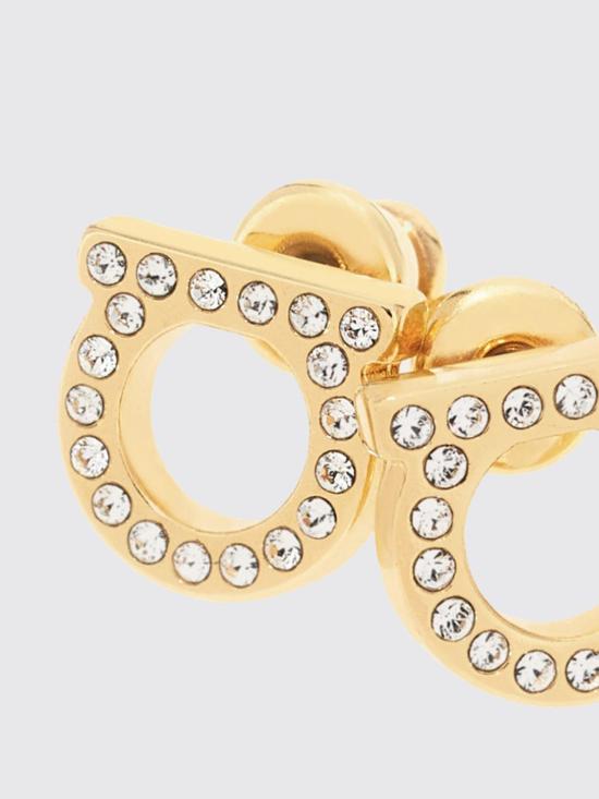 26SS 살바토레 페라가모 이어링 760123 696576 CRYSTAL Gold - SALVATORE FERRAGAMO