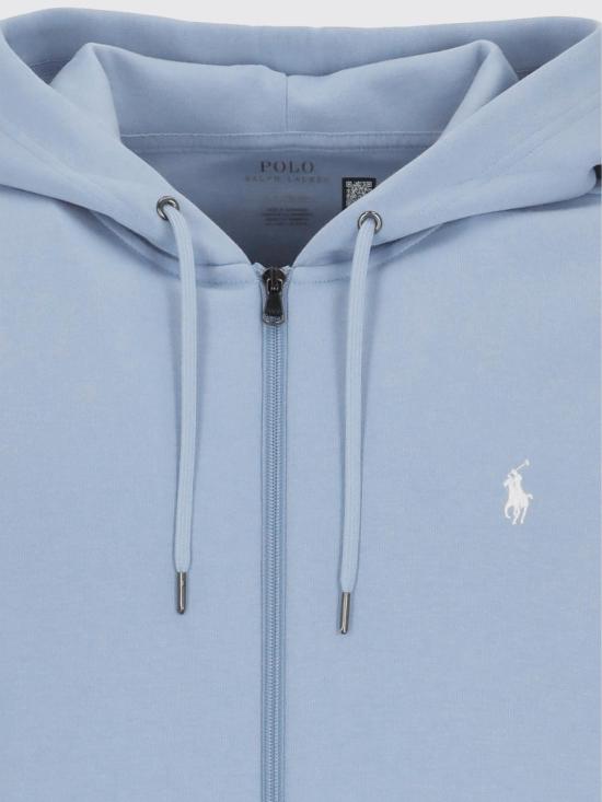 26SS 폴로 랄프로렌 더블 니트 후드 집업 710881517 507 Gnawed Blue - POLO RALPH LAUREN