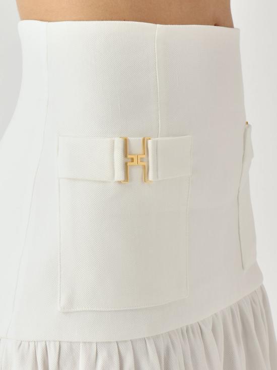 26SS 엘리자베타프랜치 미디 스커트 GO18662E2 360 Ivory - ELISABETTA FRANCHI