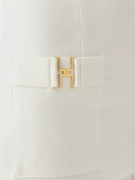 26SS 엘리자베타프랜치 미디 스커트 GO18662E2 360 Ivory - ELISABETTA FRANCHI