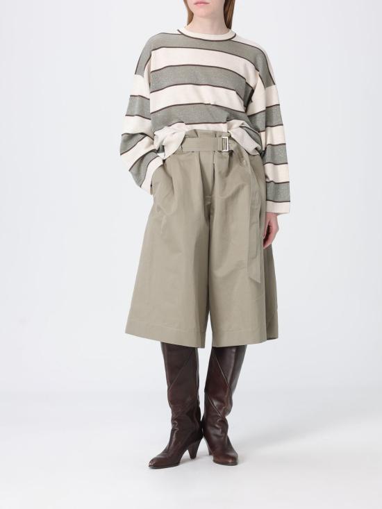 26SS 브루넬로 쿠치넬리 숏팬츠 ML598P9118 C3469 Green - BRUNELLO CUCINELLI