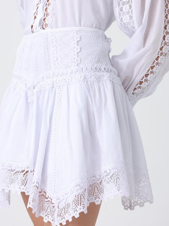 26SS 차로루이즈 미디 스커트 261400 White - CHARORUIZ