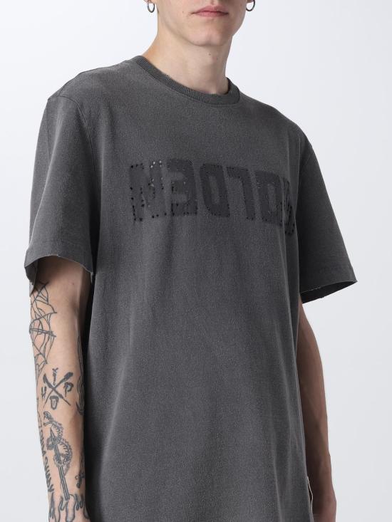 26SS 골든구스 골든 로고 프린트 반팔 티셔츠 GMP01220P00067160318 Grey - GOLDEN GOOSE