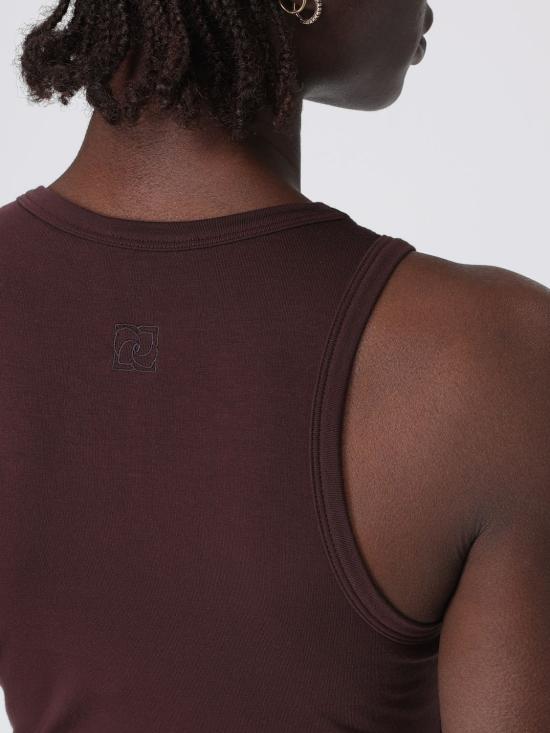 26SS 마그다뷰트림 민소매 티셔츠 166526 Brown - MAGDA BUTRYM