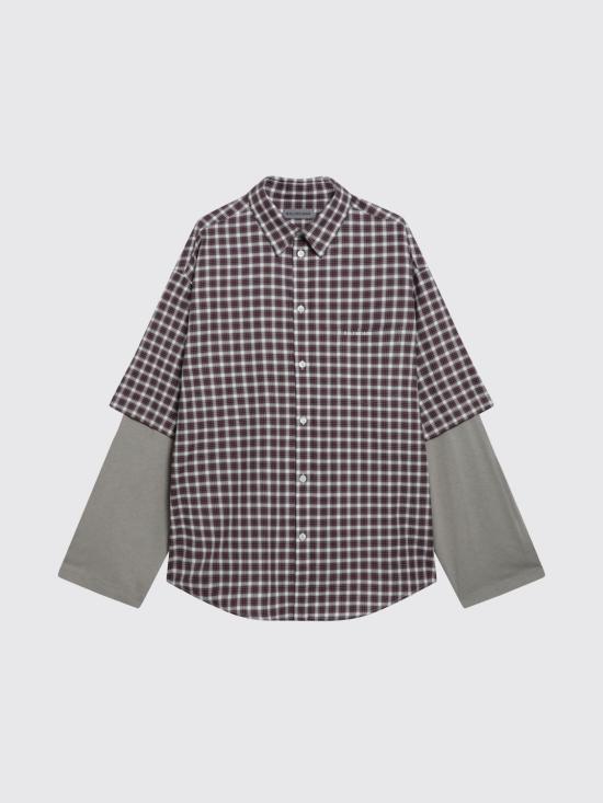 26SS 발렌시아가 긴팔 셔츠 866543TUM17 6011 Red