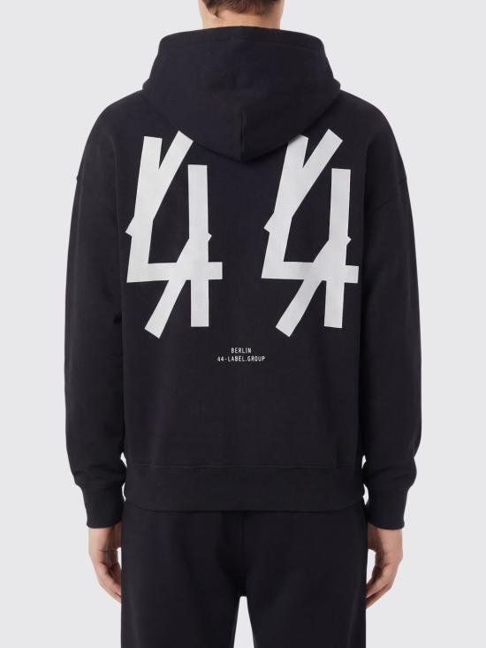 26SS 44레이블 긴팔 티셔츠 B0030576FA583 P664 Black - 44 LABEL