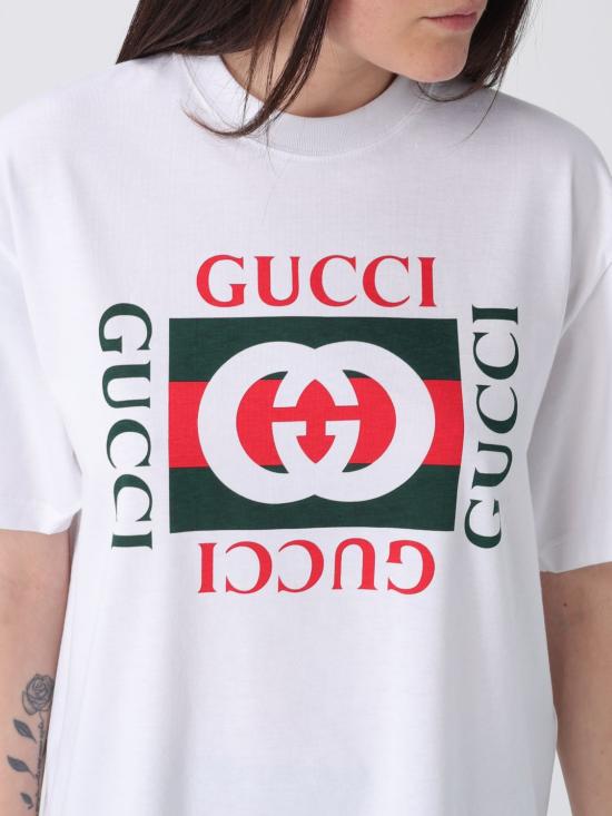 26SS 구찌 프린트 반팔 티셔츠 788093XJGL3 9669 White - GUCCI