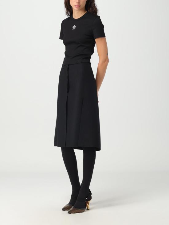 26SS 펜디 코튼 티셔츠 FS8110ANQM F0GME Black - FENDI