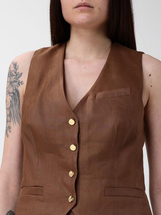 26SS 엘리자베타프랜치 베스트 GL00862E2 600 Brown - ELISABETTA FRANCHI