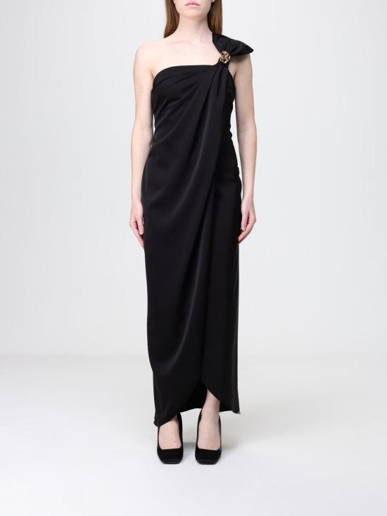 26SS H 꾸뛰르 롱 원피스 HV38754647 NERO Black