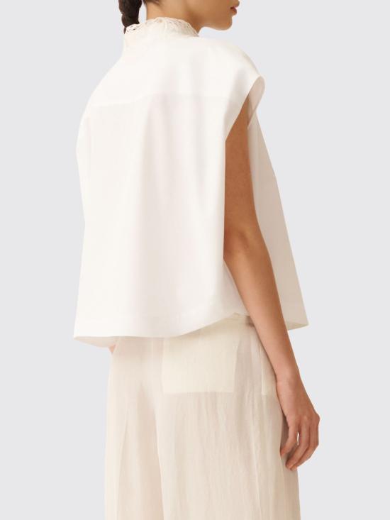 26SS 파비아나 필리피 블라우스 CAD276F762M176 21 White - FABIANA FILIPPI