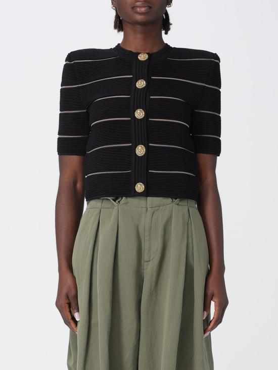 26SS 발망 스웨터 GF0KL285KJ75 0PA Black