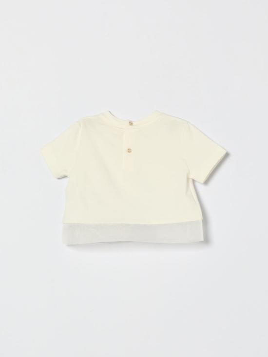 26SS [키즈] 미스블루마린 티셔츠 BGTS0100JF031 0000 Yellow Cream - MISS BLUMARINE