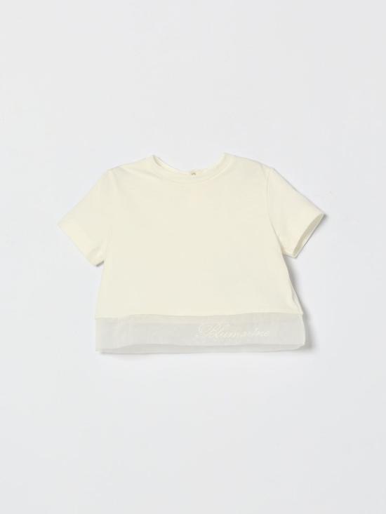 26SS [키즈] 미스블루마린 티셔츠 BGTS0100JF031 0000 Yellow Cream