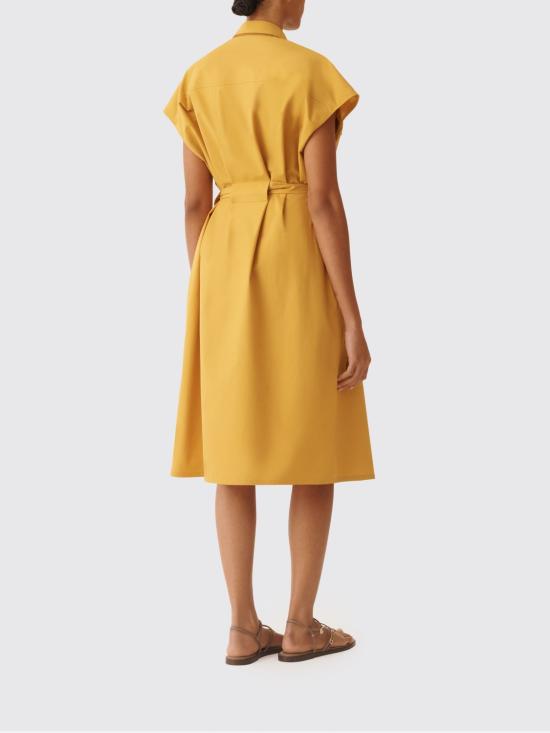 26SS 파비아나 필리피 미디 원피스 ABD276F618L582 6174 Mustard - FABIANA FILIPPI