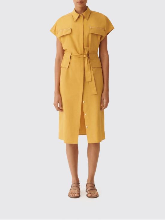 26SS 파비아나 필리피 미디 원피스 ABD276F618L582 6174 Mustard