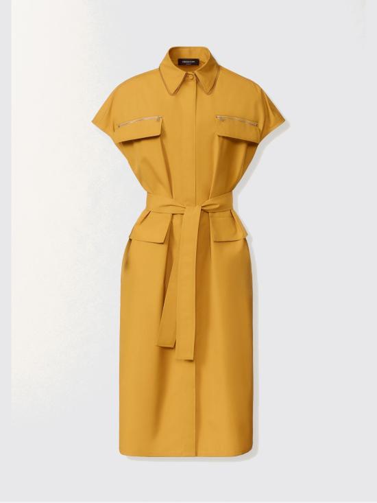 26SS 파비아나 필리피 미디 원피스 ABD276F618L582 6174 Mustard - FABIANA FILIPPI