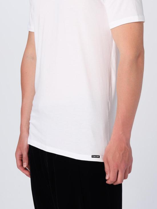 26SS 톰포드 반팔 티셔츠 T4M081410 100 White - TOMFORD