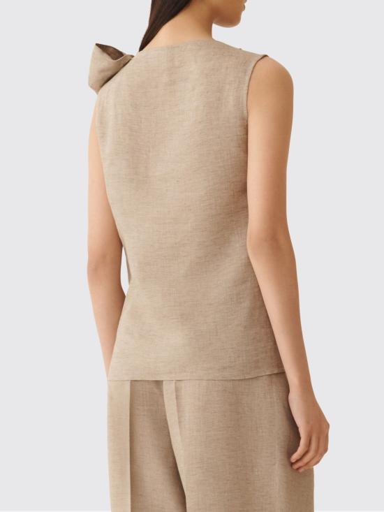 26SS 파비아나 필리피 민소매 티셔츠 TPD276F737D835 0161 Dove Grey - FABIANA FILIPPI